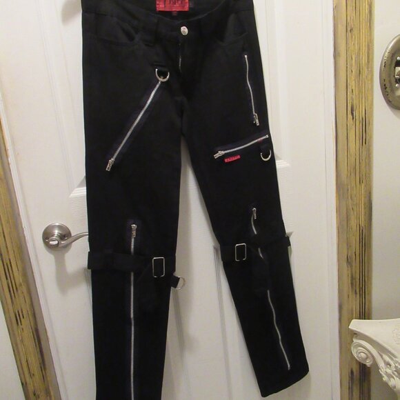 Like New, Womens 5, Tripp NYC Zipper Bondage D Ring Skinny Pants, Daang Goodman - Picture 2 of 13
